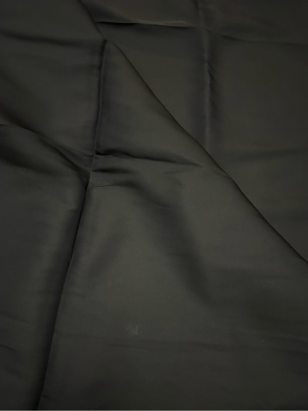 Silk Crepe fabric in Black - 2.1 yards - 54” width